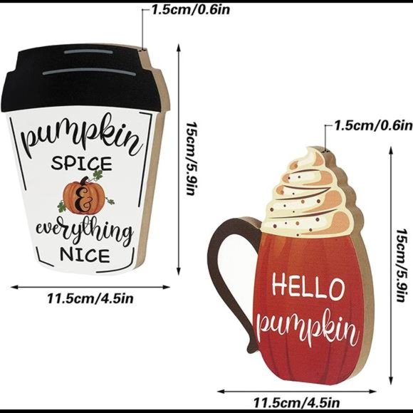 3 Pcs Fall Wooden Signs Tiered Tray Decor Fall Harvest Tabletop Pumpkin Signs - Picture 3 of 7